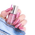 DeBelle Gel Nail Polish (Non- UV) | Long Lasting | Seaweed Enriched |Chip Resistant | Toxic & cruelty Free | 6ml (Poise Nicole)