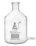 Aspirator Bottle, 500ml - with Outlet for Tubing - Borosilicate Glass - Eisco Labs