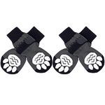 EXPAWLORER Anti-Slip Dog Socks-4 Pcs Double Sides Grips Traction Control on Hardwood Floor,Dog Shoes Paw Protector for Hot Pavement, Prevents Licking,for Puppy Small Medium Large Senior Dogs