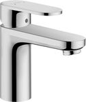 hansgrohe Vernis Blend - bathroom tap without waste, bathroom sink tap with spout height 100 mm, basin mixer tap water-saving (EcoSmart), chrome