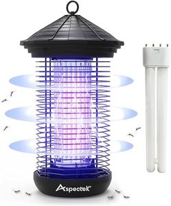 ASPECTEK Bug Zapper 20W Electric, Insect Fly catcher, UV Light Fly Killer for Outdoor and Indoor use, Waterproof, Up to 1000sq. FT Coverage, Including Free 1 Pack Replacement Bulb