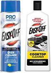 Easy Off Fume Free Oven Cleaner, Destroys Tough Burnt on Food and Grease, 24 Oz Heavy Duty Cooktop Cleaner, Removes Burnt on Food in Seconds, Non-Scratch, No Scrubbing Tools Needed, 16 Oz