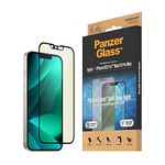 PanzerGlass™ Anti-blue light Screen Protector for iPhone 14 Plus - Ultra-Wide Fit scratch-resistant and eye-friendly screen protector with blue light filter for retina protection - with mounting aid