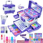 Kids Makeup Kit Girls Toys - Girls Makeup Kit for Kids, Little Girls Make up Set Safe & Non Toxic Makeup for Toddlers Children Princess, Christmas Birthday Gifts Toy for 4 5 6 7 8 Year Old Girl.