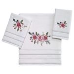 Avanti Linens - 3pc Towel Set, Soft & Absorbent Cotton Towels (Spring Garden Collection)