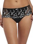 Fantasie Women's Angelina Embroidered Deep Thong Panties, Platinum, XS