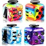 4 Pack Fidget Toy Cube, Magic Cube 