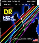 DR Strings NMCE-11 Hi-Def Neon Electric Heavy,Multi-Color,11--50