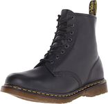 Dr. Martens Women's 1460 Nappa Combat Boot, Black, 7 Women/6 Men