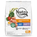 NUTRO NATURAL CHOICE Senior Large Breed Dry Dog Food, Farm-Raised Chicken Brown Rice & Sweet Potato Recipe, 13.6 kg (Pack of 1)