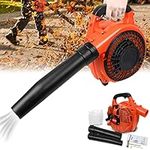 Cordless Petrol Garden Leaf Blower, Snow Grass Lawn Blowers Vacuum Powerful 26cc 2 Stroke Air Cooled Engine, Portable Handheld, for Blowing Leaves, Wood Chips, Dust, Garden Debris, Grass Cuttings