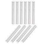 uxcell 10Pcs 6mm X 60mm Dowel Pin 304 Stainless Steel Cylindrical Shelf Support Pin Fasten Elements Silver Tone