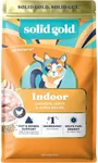 Solid Gold Indoor Dry Cat Food - Let's Stay in Cat Food Dry Kibble for Indoor Cats - Hairball & Sensitive Stomach - Grain & Gluten Free - Probiotics & Fiber for Digestive Health - Chicken - 12lb