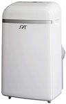 SPT WA-S1032E 13,500BTU Portable Air Conditioner – Cooling (SACC: 10,300BTU), with Cooling, Dehumidifying, Fan, White, Remote Control, 24-hr Timer, for 300-350 sq. ft. 18.39"W x 15.63"D x 30.12"H