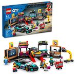 LEGO City Custom Car Garage 60389, Toy Garage Building Set with 2 Cutomizable Cars, Pretend Play Mechanic Toy with 4 Mini Figures, for Boys and Girls Ages 6 and Up or Kids Who Love Cars