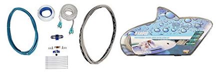 Rockville RMWK8 V2 8 AWG Gauge Waterproof Marine Amplifier/Amp Install Wire Kit