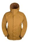 Mountain Warehouse Torrent Mens Waterproof Rain Jacket - Waterproof & Lightweight Raincoat with Taped Seams, Zipped Pockets - For Autumn Winter Travelling & Outdoors Mustard XS