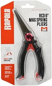 Rapala RCD Magnetic Pliers, 20 cm, Black/Red, Stainless Steel, Gunmetal Finish