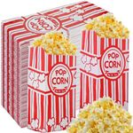 500 Pieces Paper Popcorn Bags 1 oz Small Pop Corner Bags Individual Servings for Popcorn Machine Christmas Party Disposable Pop Corn Storage Bag Bulk