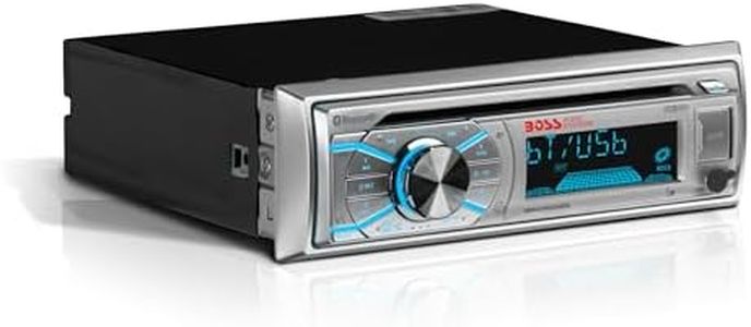 BOSS Audio Systems MR500UABS Marine Boat Stereo – Single Din, Bluetooth, CD DVD Player, AM/FM Radio Receiver, USB