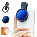 52mm Clip-on ND2-400 Phone Camera Lens Filter, K&F Concept ND Filter Compatible with iPhone 15 14 13 12 11 Smart Phones