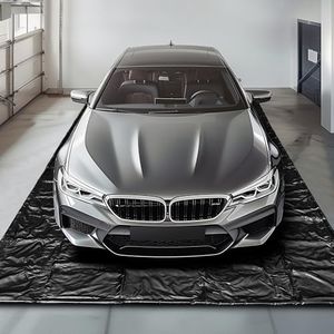 Huatean Home Garage Floor Mat, (8'6" x 20") Under Car Waterproof Containment Mat, Oil Mat for Garage, Garage Mats for Floor Covering, Garage Floor Mat for Under Car, Keeps Floor Dry and Clean