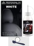 White Leather & Vinyl Repair Kit - Furniture, Couch, Car Seats, Sofa, Jacket, Purse, Belt, Shoes | Genuine, Italian, Bonded, Bycast, PU, Pleather |No Heat Required | Repair & Restore