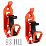 2pcs Off Road Shovel Holders, Orange Shovel Mount for Roof Rack Clamps Quick Fist Clamp Mounting Kit with Screws Nuts Metal Roof Rack Fasteners Wall Mount Tools for Truck Car Boat