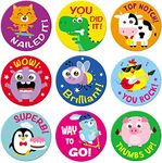 Sweetzer & Orange Reward Stickers for Teachers. 1008 Stickers for Kids in 9 Designs. 1 Inch School Stickers on Sheets. Teacher Supplies for Classroom, Potty Training Stickers, Motivational Stickers