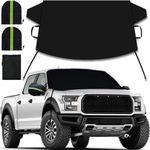Car Windshield Snow Cover 600D for Ice and Snow 69" W x 47.2" H Heavy Duty Oxford Fabric with Side Mirror Covers Winter Windshield Covers Waterproof Windproof Outdoor Covers Fit Most Cars