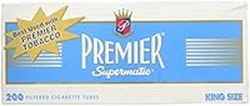 Premier King Size Light Cigarette Tubes - 200 Count (Pack of 5)