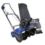 Snow Joe SJ627E-CVR Electric Snow Thrower, 22-Inch, 15-Amp, w/Dual LED Lights Bonus Cover, Blue