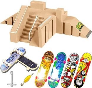 Aestheticism Finger Board Skate Park, Skate Park Kit 5PCS Skate Park Kit Ramp Parts for Tech Deck Finger Skateboard Ultimate Parks Training Props. (5PCS)