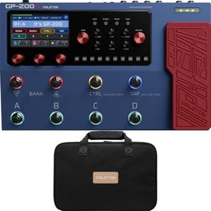 Valeton GP-200X Multi-Effects Pédale + GPB-1 Gig Bag Bundle - Expression FX Loop MIDI I/O Amp Modeling IR Cabinets Artist Presets for Guitar/Bass