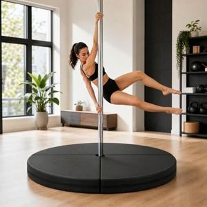 Garvee 59" Foldable Pole Dance Crash Mat 3.5" Thick EPE Foam Landing Pad