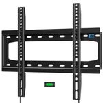 HOME VISION TV Wall Mount Fixed, Low Profile TV Mount for Most 26-55 inch TVs, Wall Mount TV Bracket with Max VESA 400X400mm Holds up to 99lbs Fits 16'' Wood Studs, Quick Release Lock Design