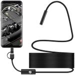 2M Waterproof HD Endoscope USB Type-C Borescope Inspection Snake Camera for Android