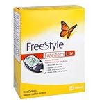 Freestyle Freedom Lite Blood Glucose Monitoring System MMOL/L with 10 Test Strips | Compact Metering Device For Diabetes | Branded Thankyou Card