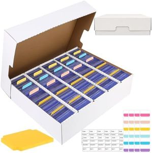 Trading Card Storage Box, 3900-Count Sports Card Boxes Card Sorting Tray Cases Card, Collection Box for Topps Football Basketball Cards,Collectors Card Organizer Box for MTG TCG Cards (2PACK)