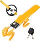 Streetwize - Steering Wheel Lock Twin Bar, Steering Lock, Car Anti-Theft Device, High Visibility, Heavy Duty, Universal Fit, Adjustable Length,2 Keys SWTBL
