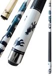 Champion Dragon Pool Cue Stick with Predator Uniloc Joint or 5/16/X18 Joint, Low Deflection Shaft, Kamui Tip or Tiger tip, Retail Price $225.00 (DL2 White Dragon cue Uniloc Joint, 21oz)