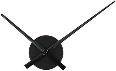 PATIKIL Clock Mechanism Replacement, 1Set Clock Mechanism Long Hands 12" 3D Clock Hands Large DIY Wall Clock 6mm Movement Shaft Motor Repair Parts Quartz Aluminium Kits Round, Black
