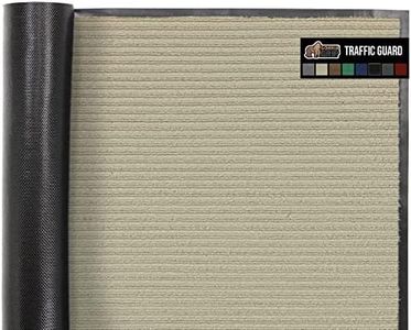 Gorilla Grip Original Low Profile Rubber Door Mat, Heavy Duty, Durable Doormat, Indoor and Outdoor, Waterproof, Easy to Clean Shoe Scraper, 29 x 17, Beige