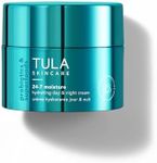 TULA Skin Care 24-7 Chrome Hydrating Day & Night Cream - Anti-Aging Moisturizer for Face, Contains Watermelon & Blueberry Extract in Chrome Packaging, 1.5 oz.