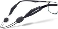 STANDWERK® Eyewear Strap - Extremely Re Sports Glasses Strap for Women Kids Men - Glasses Holder Suitable for Sports & Leisure - Waterproof Flexible - unisex adult, Black: Short length