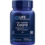 Life Extension, Super Absorbable CoQ10 with D-Limonene, 100mg Ubiquinone, 60 Softgels, Lab-Tested, Gluten Free, Soy Free, Non-GMO