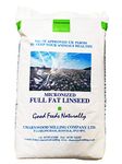 Charnwood Milling Micronised Full Fat Linseed Meal 20 Kg Enhanced Horse Feed High In Healthy Omega 3, 6 and 9 Fatty Acids, Beneficial to All Equines