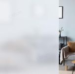 CREON Frosted Glass Window Film,Static Clings Reusable Frosting Window Film for Bathroom Home Office. 20x75 (Inch) Frosted Film