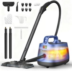 Steam Cleaner for Home, 293°F 58 PSI Powerful Multipurpose Handheld Steam Mop, 21 Attachments, 50Oz Capacity, Heavy Duty Steamer for Carpets, Floors, Cars, Tiles, Crack Cleaning, Turquoise