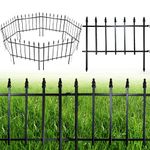 ARIFARO Decorative Metal Garden Fence 18" high x 22" Wide 5 Pack, Animal Barrier for Dog Pet,Border Garden Fencing for Outdoor Patio Lawn Yard Flower Bed